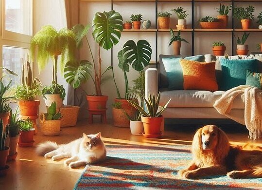 Pets and house plants